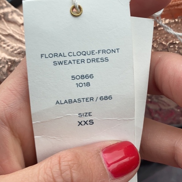 Tory Burch | Floral Cloque Front Sweater Dress XXS - Picture 7 of 11